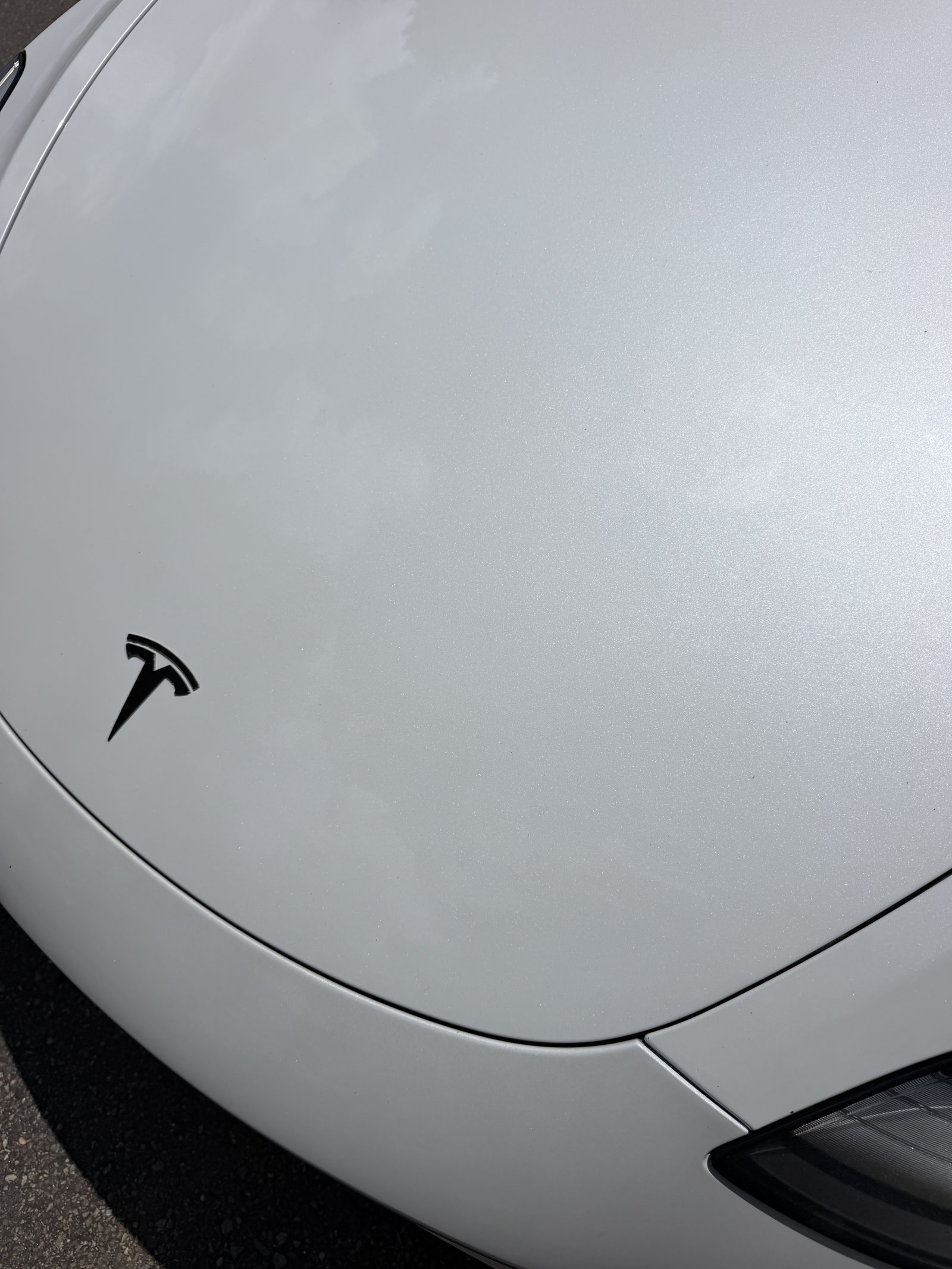 Tesla exterior after detail, clean glossy finish